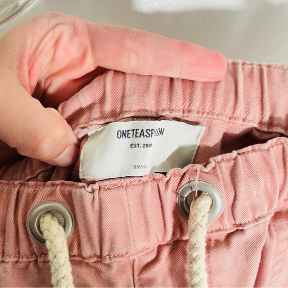 One Teaspoon Envious Shabbies Boyfriend Drawstring Jeans Pink Patchwork Preppy - Picture 8 of 10